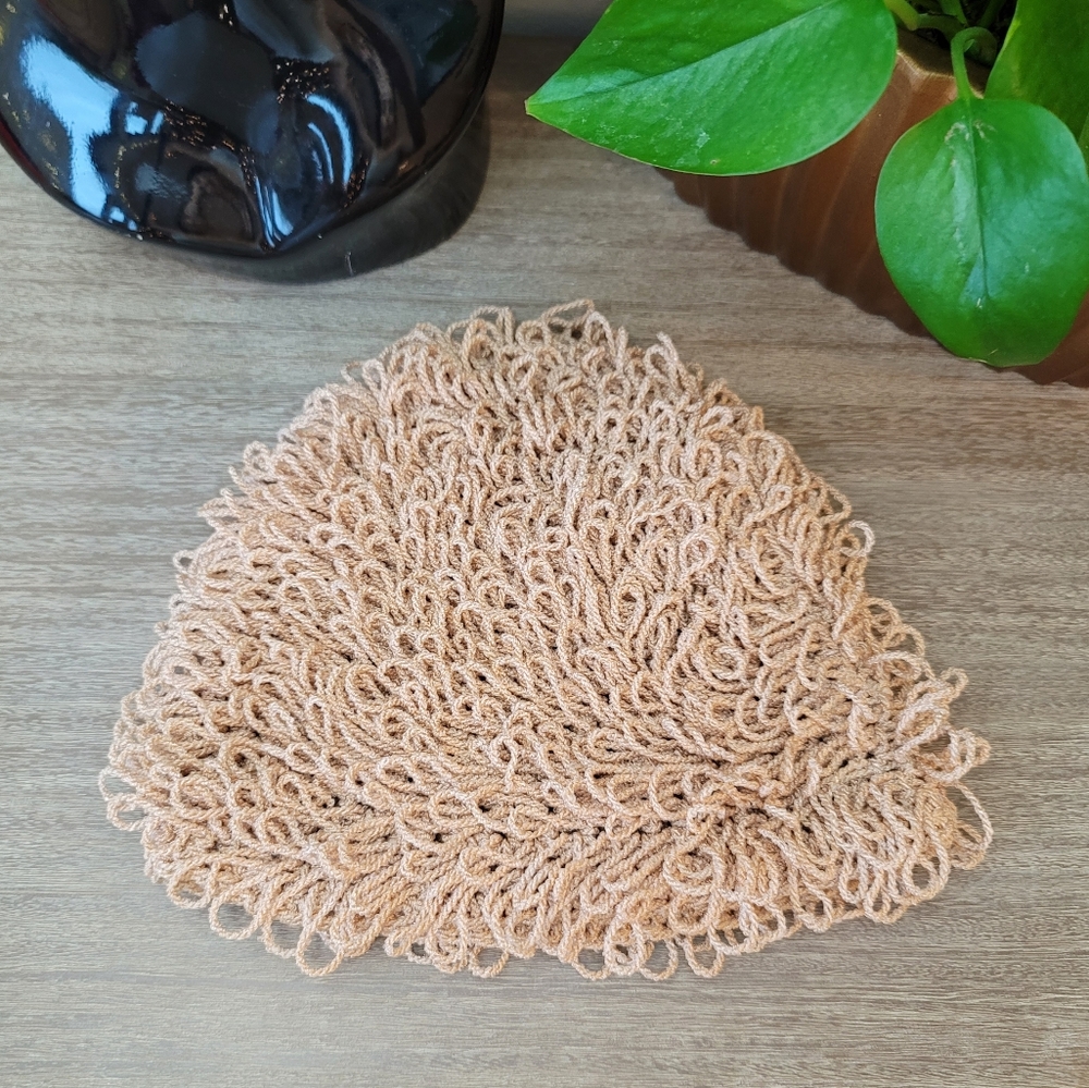 VTG 60s Loop Knit Hat - Picture 10 of 11